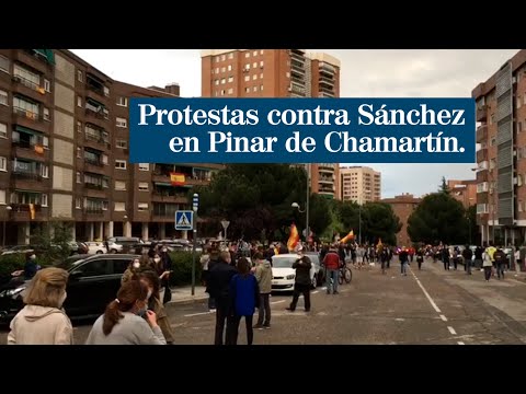 Los vecinos de Pinar de Chamartín también se manifiestan contra Sánchez y su gestión del coronavirus