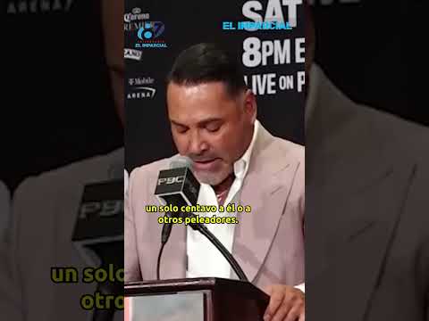 Canelo Álvarez ha sido demandado por Oscar de la Hoya