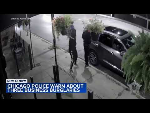 Chicago police investigating 3 business burglaries on Northwest Side