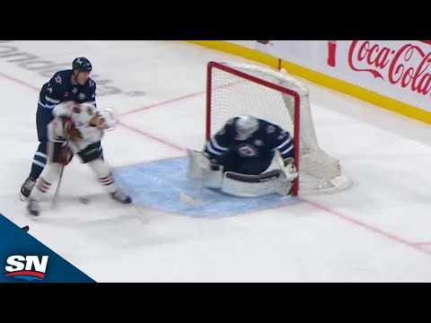 Blackhawks Andre Burakovsky Goes Between The Legs For An Insane Goal