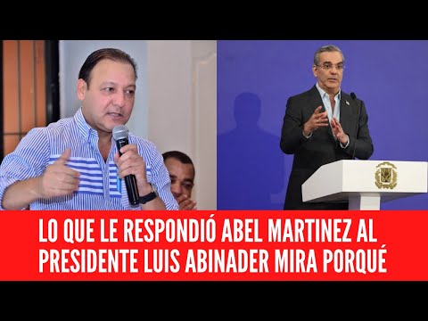 Abel Martínez defiende a Juan Bosch y critica a Abinader por declaraciones polémicas