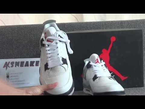 Air Jordan 4  Retro 89 White Cement  review from AKSNEAKER
