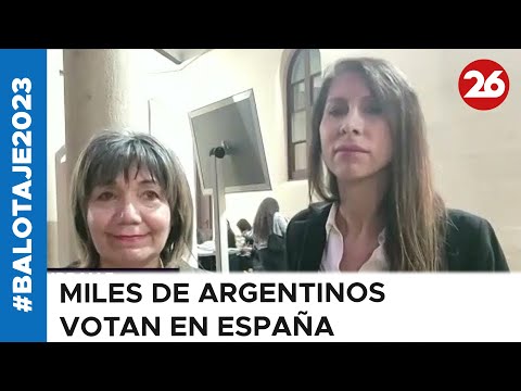 EN VIVO | Miles de argentinos votan en España