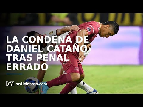 La condena de Daniel Cataño tras el penal errado contra Atlético Nacional