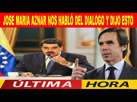 ? ? ?  JOSE MARIA AZNAR NOS HABLÓ DEL DIALOGO Y DIJO ESTO - ENTERATE  ? ? ?