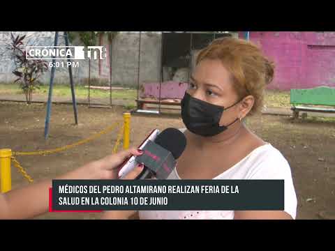 Médicos del MINSA realizan feria de salud en una colonia de Managua - Nicaragua