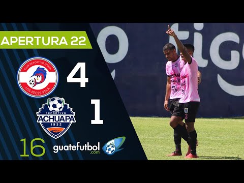 Iztapa 4-1 Achuapa en la jornada 16 Torneo Apertura 2022 LNFG