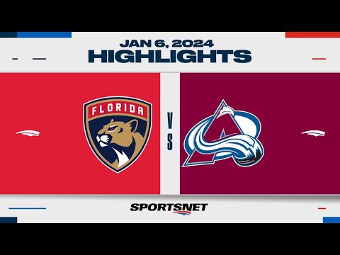 NHL Highlights | Panthers vs. Avalanche - January 6, 2023