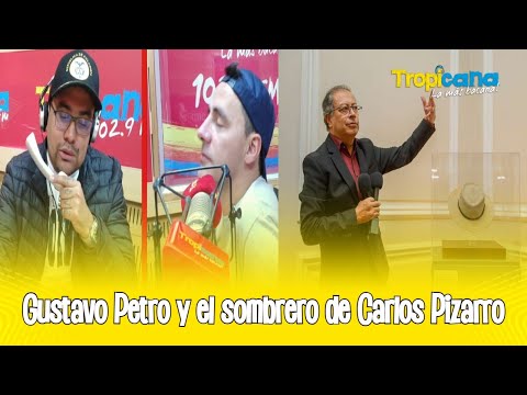 Gustavo Petro y el sombrero de Carlos Pizarro