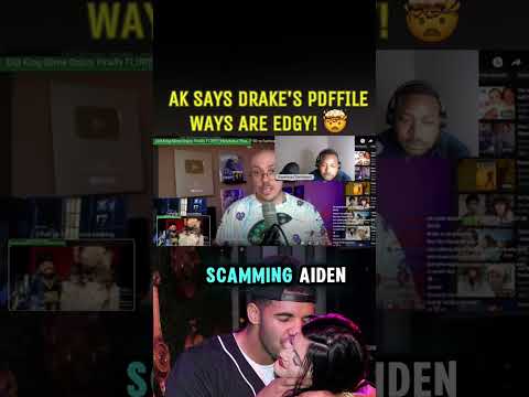 AKADEMIKS SAYS DRAKE BEING A PDFFILE IS EDGY!  #akademiks #drake #rap #shorts