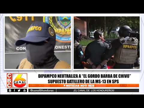 DIPAMPCO neutraliza a El Gordo Barba de Chivo supuesto gatillero de la MS-13