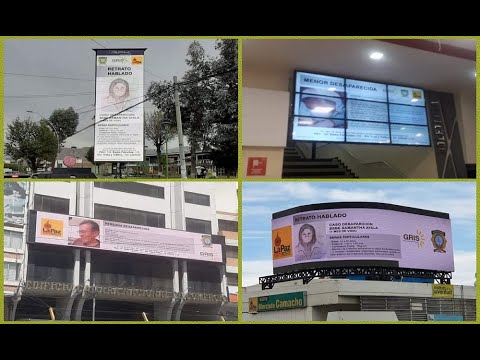 Publican información de desaparecidos en pantallas de La Paz