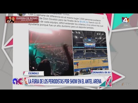 Algo Contigo - Periodistas deportivos furiosos por el show de Don Osvaldo en el Antel Arena