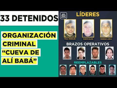 El fin de La Cueva de Alí Babá: PDI detiene a 33 integrantes de organización criminal