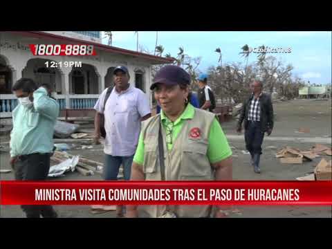 Ministra de Salud visita comunidades severamente afectadas por huracanes Iota y Eta - Nicaragua