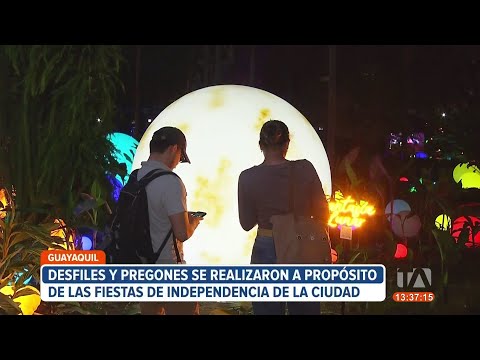 Desfiles y pregones en Guayaquil por sus fiestas de independencia