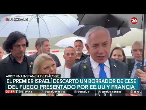 MEDIO ORIENTE | Netanyahu llega a Nueva York para hablar la 79° Asamblea General de la ONU