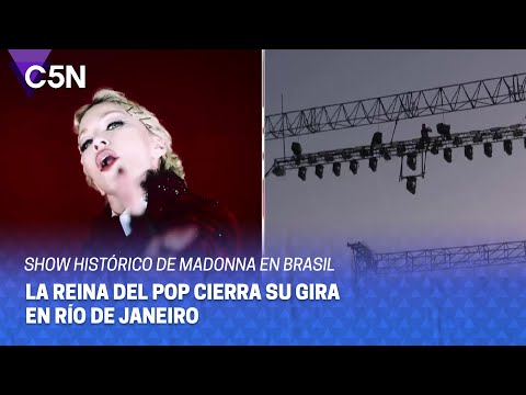 SHOW HISTÓRICO de MADONNA en BRASIL: la reina del pop cierra su gira en RÍO DE JANEIRO