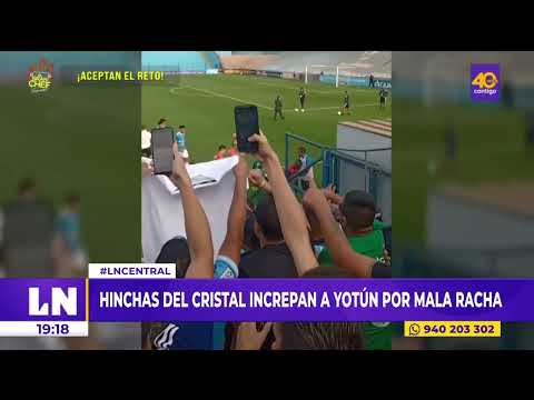 Hinchas de Sporting Cristal Cristal irrumpen entrenamiento e increpan a jugadores por mala racha