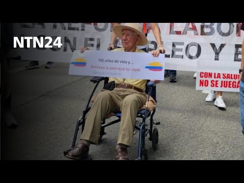 Carlos Carmona, el hombre de 102 an?os que marcho? contra Petro habló en NTN24