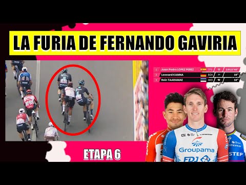 GIRO 2022  Resumen Etapa 6 - Fernando GAVIRIA  SANCIONADO en Italia