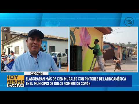 Elaborarán más de 100 murales con pintores de Latinoamérica en el municipio de Dulce Nombre de Culmí