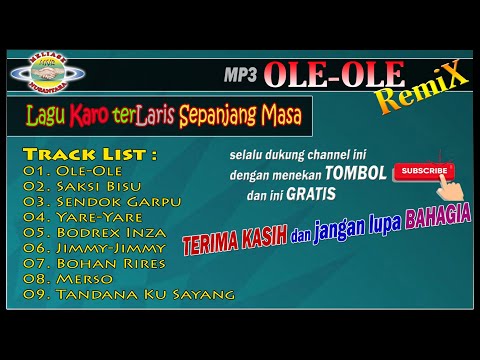 REMIX KARO - OLE OLE | NONSTOP LAGU KARO POPULER