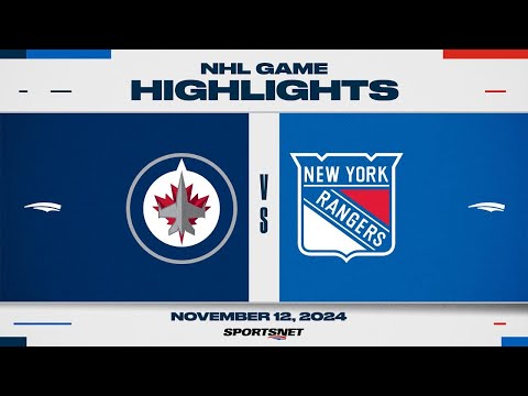 NHL Highlights | Jets vs. Rangers - November 12, 2024