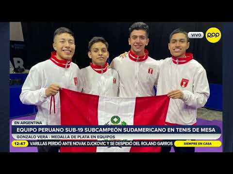 Equipo peruano sub-19 es subcampeón sudamericano en tenis de mesa