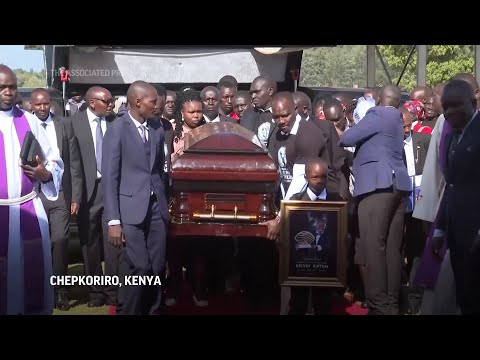 Kenya mourns as marathon world record-holder Kelvin Kiptum is given a state funeral