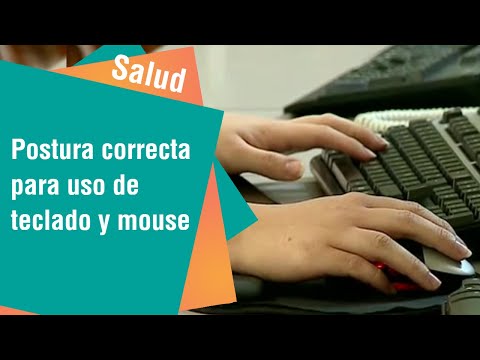 Postura correcta para usar teclado y mouse | Salud