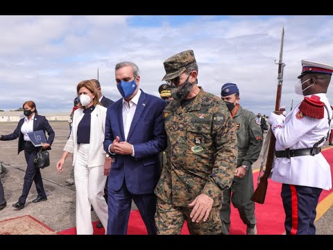 Salida del presidente Abinader a Puerto Rico, su primer viaje oficial