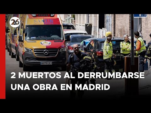 Dos trabajadores muertos al derrumbarse el forjado de un edificio en obras en Madrid