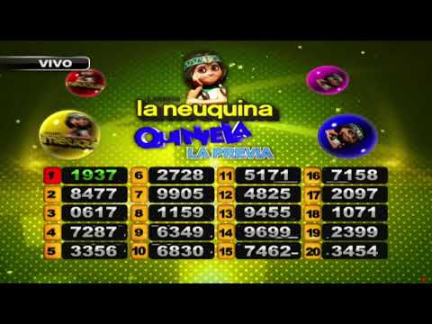 SORTEO DE QUINIELA LA PREVIA N° 29299 / 07-10-24 - LOTERIA LA NEUQUINA