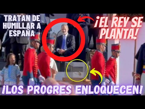 La REACCIÓN del REY FELIPE ante la ESPADA de BOLÍVAR en Colombia que ha hecho RABIAR a los PROGRES