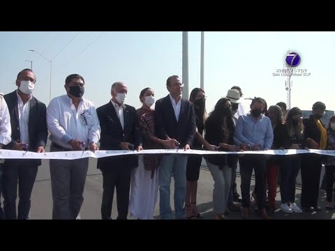 Nava Palacios inauguró el Puente Integral Superior Vehicular Rocha Cordero.