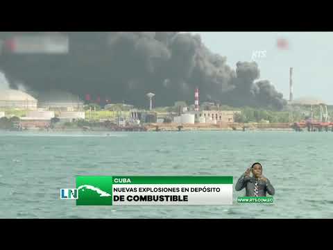Voraz incendio consume varios depósitos de petróleo en Cuba