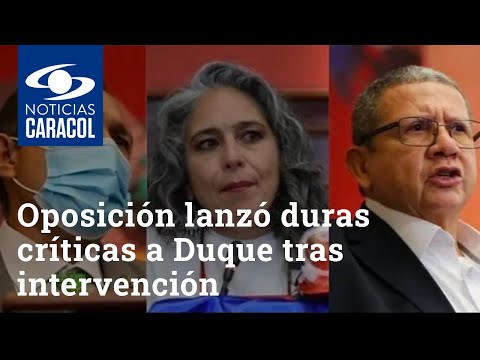 “Será recordado por su mezquindad”: oposición lanzó duras críticas a Iván Duque tras intervención