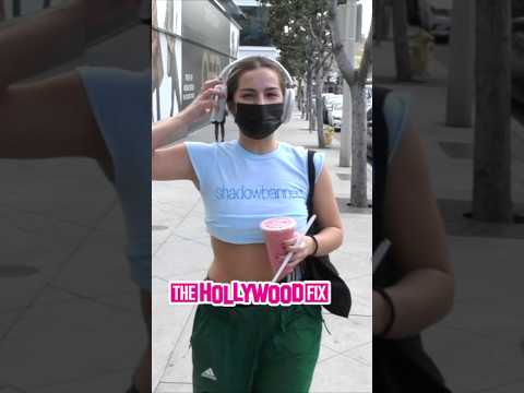 Addison Rae Is Asked About Dixie D'Amelio Going On Tour With BTS While Leaving The Gym In WeHo, CA