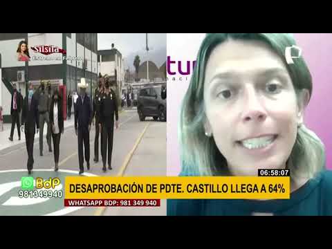 Pedro Castillo: desaprobación sube cinco puntos y llega al 64%, según encuesta Datum