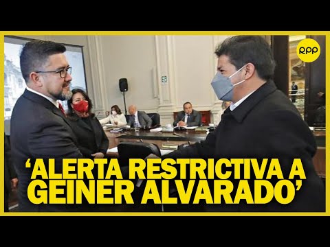 Impedimento de salida de Geiner Alvarado: “Si intenta salir, se da alerta a la policía