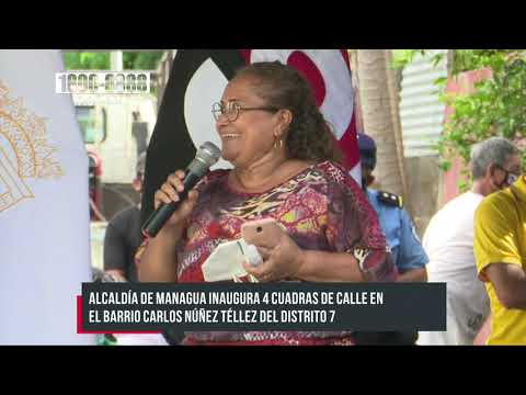ALMA inaugura mejoramiento vial en barrio Carlos Núñez - Nicaragua