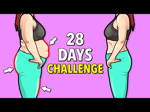 28-Day Fat Loss Challenge: Legs, Belly, and Hips Home Workout