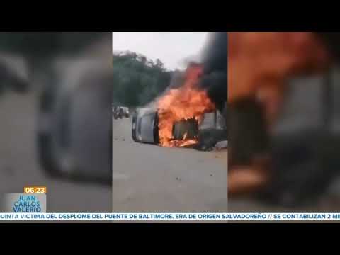 Incendian camioneta de ladrones || Noticias con Juan Carlos Valerio