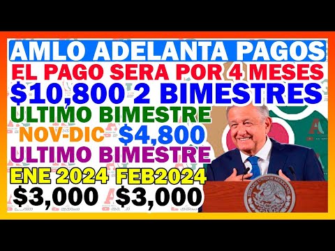 TU LO COBRAS  LLEGA REGALO DICE AMLO ¡NOTICIÓN BIENESTAR! ”$10, 800 COMO DEPÓSITO DE TU PENSIÓN