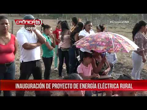 ENATREL inaugura proyecto eléctrico en el municipio Camoapa - Nicaragua