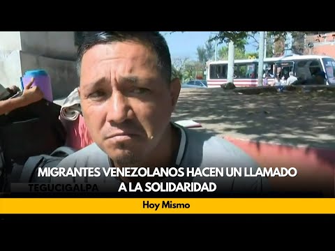 Migrantes venezolanos hacen un llamado a la solidaridad