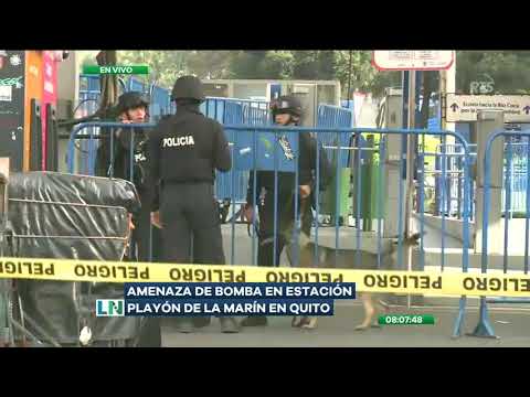 Suspenden servició en estación Playón de la Marín, Quito, por amenaza de bomba