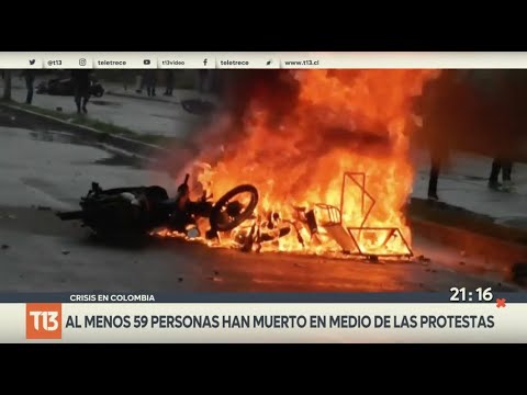 Crisis en Colombia: Al menos 59 personas han muerto en medio de las protestas