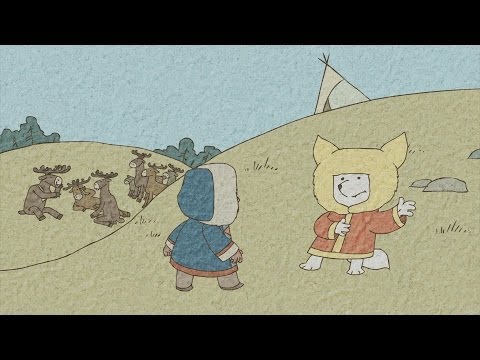 Кадр из мультфильма «Гора самоцветов. Проделки Лиса (Хантская сказка)»